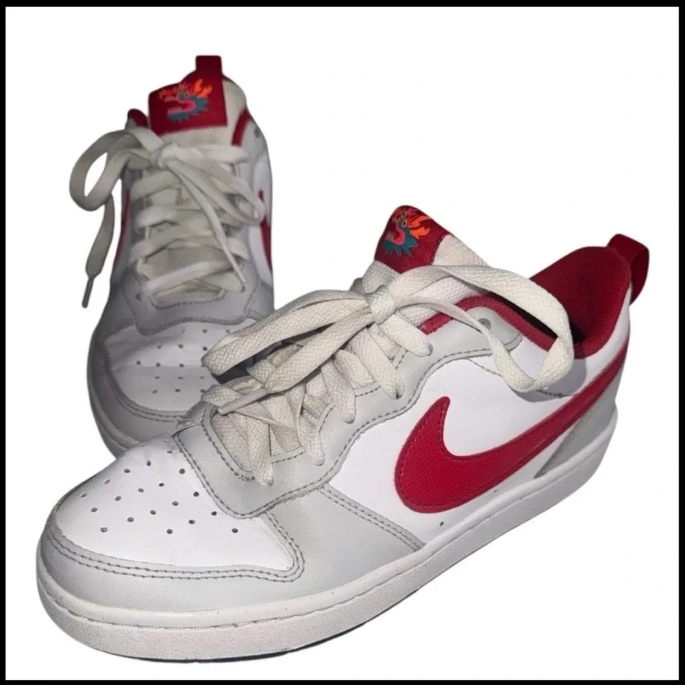 Nike Red and White Athletic Shoes